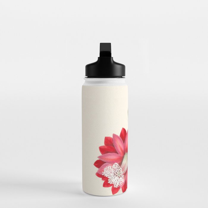 Cereus cactus by Clarissa Munger Badger, "Floral Belles," 1866 (benefitting The Nature Conservancy) Water Bottle Gallery Image 3