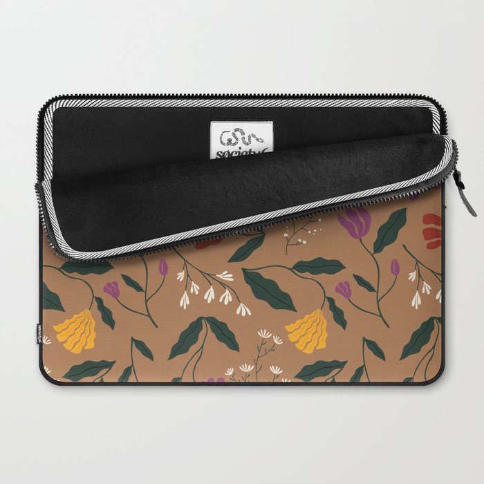 Pressed Flower Illustration Pattern  Laptop Sleeve Gallery Image 2