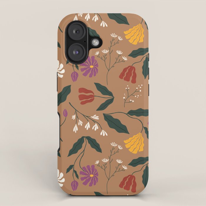 Pressed Flower Illustration Pattern  iPhone Case Gallery Image 1
