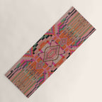 Geometric Tribal Guardian Abstract Textile Art Yoga Mat Gallery Image 1