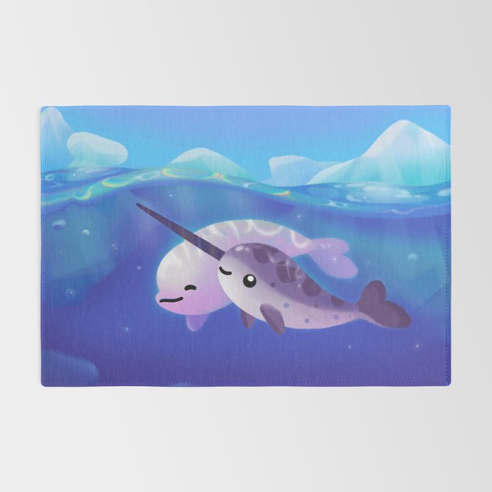 Beluga and Narwhal Rug Gallery Image 2