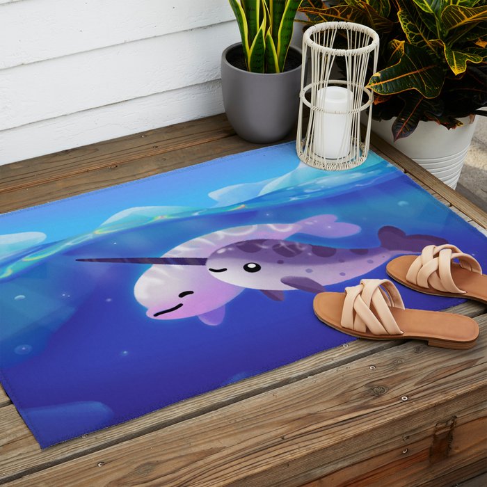 Beluga and Narwhal Outdoor Rug Gallery Image 2