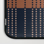 Spotted Stripes, Terracotta and Navy Blue Laptop Sleeve Gallery Image 3