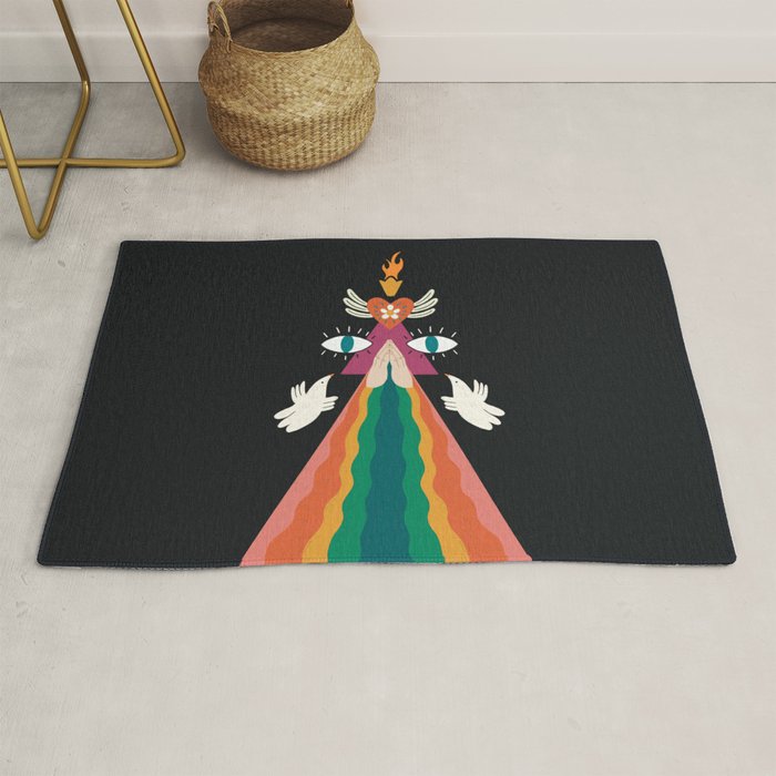 Rainbow Blessings  Rug Gallery Image 1