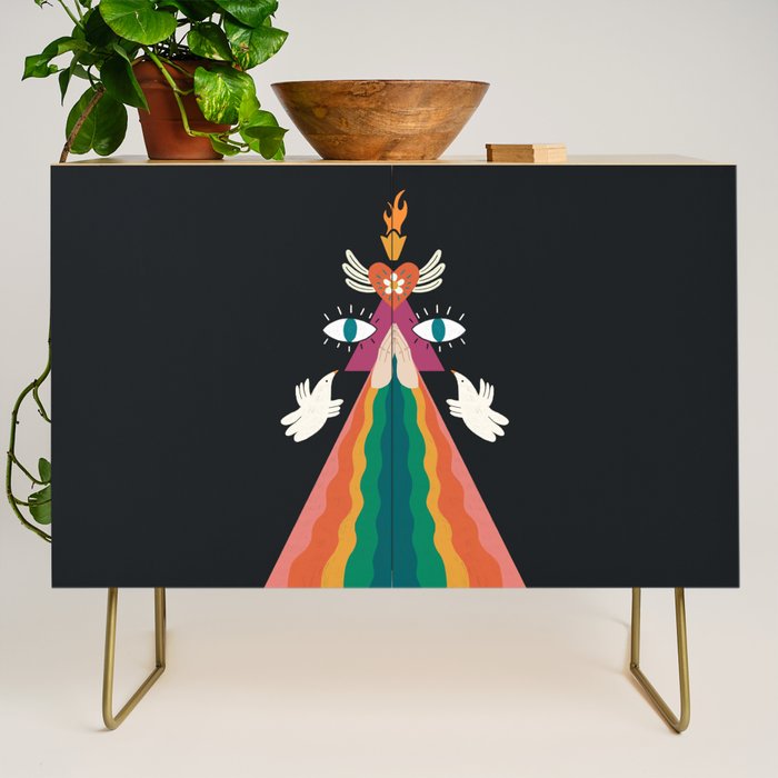 Rainbow Blessings  Credenza Gallery Image 1