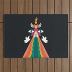 Rainbow Blessings  Outdoor Rug Gallery Image 1