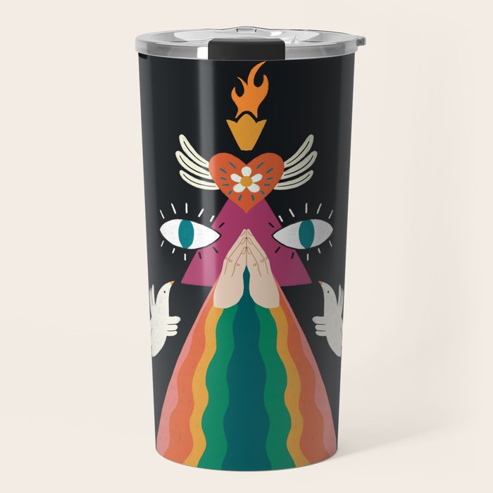 Rainbow Blessings  Travel Mug Gallery Image 1