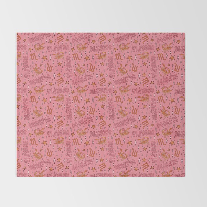 Scorpio Print Throw Blanket Gallery Image 2