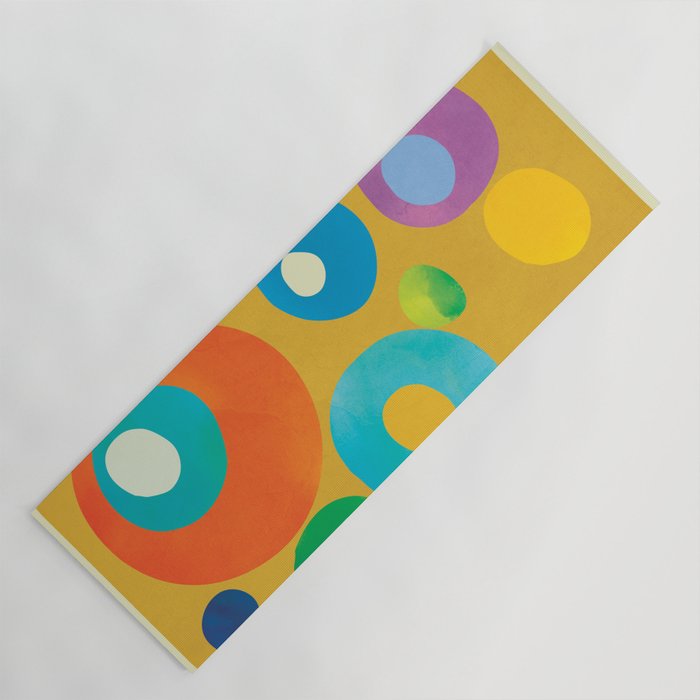Mid-Century Abstract Balance 16 Yoga Mat Gallery Image 1