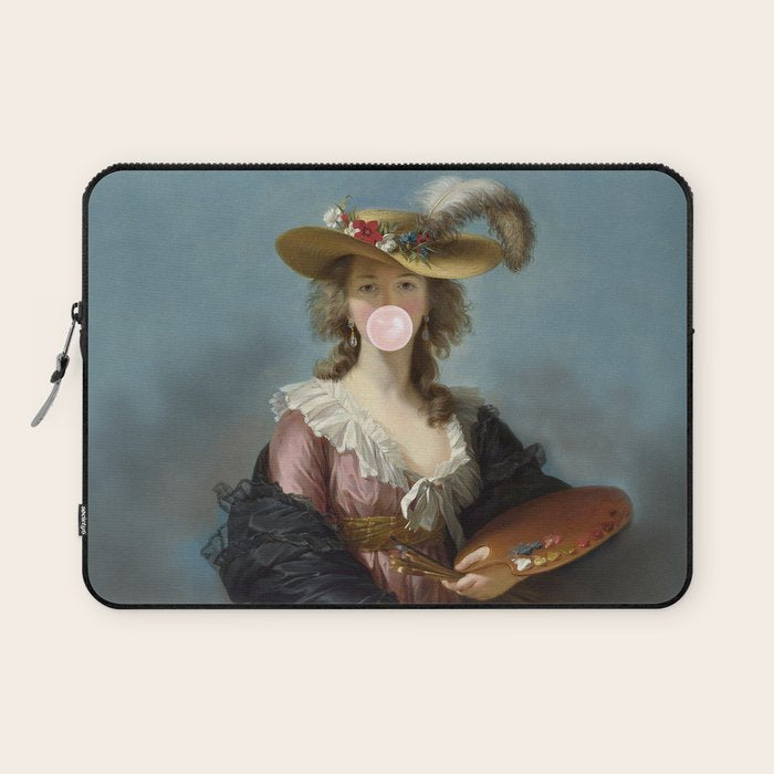 Bubble Gum Diva in a Straw Hat Laptop Sleeve Gallery Image 1