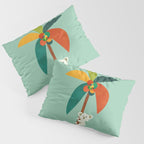 Koala on Coconut Tree Pillow Sham Gallery Image 3