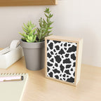 Black and White Cow Print Mini Art Print Gallery Image 2