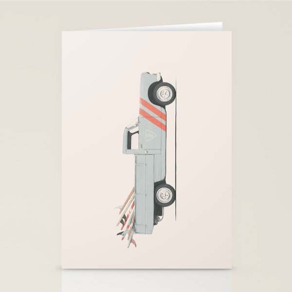 Surfboard Pick Up Van Stationery Card Gallery Image 2