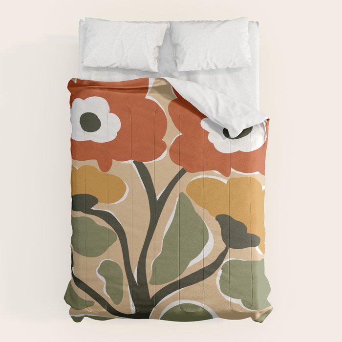 big blooming matisse flower  Comforter Gallery Image 1