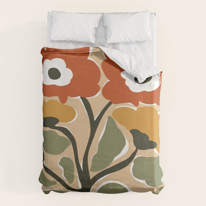 big blooming matisse flower  Duvet Cover Gallery Image 6