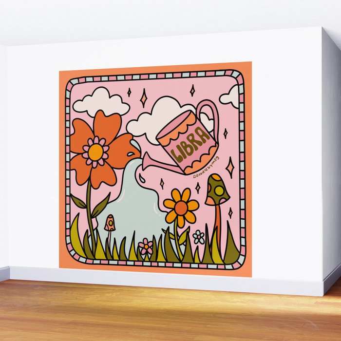 Libra Garden Wall Mural Gallery Image 2