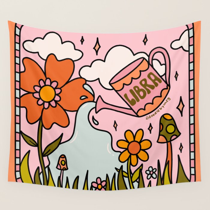 Libra Garden Wall Tapestry Gallery Image 1