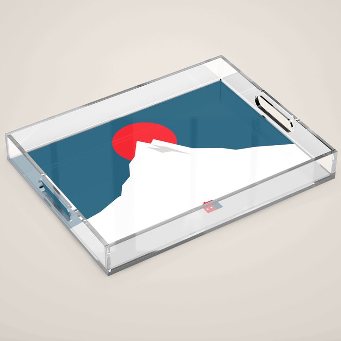The foot of the mountain Acrylic Tray Gallery Image 1