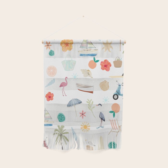 Fun beach pattern Wall Hanging Gallery Image 1