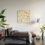 Fun beach pattern Wood Wall Art Gallery Image 2