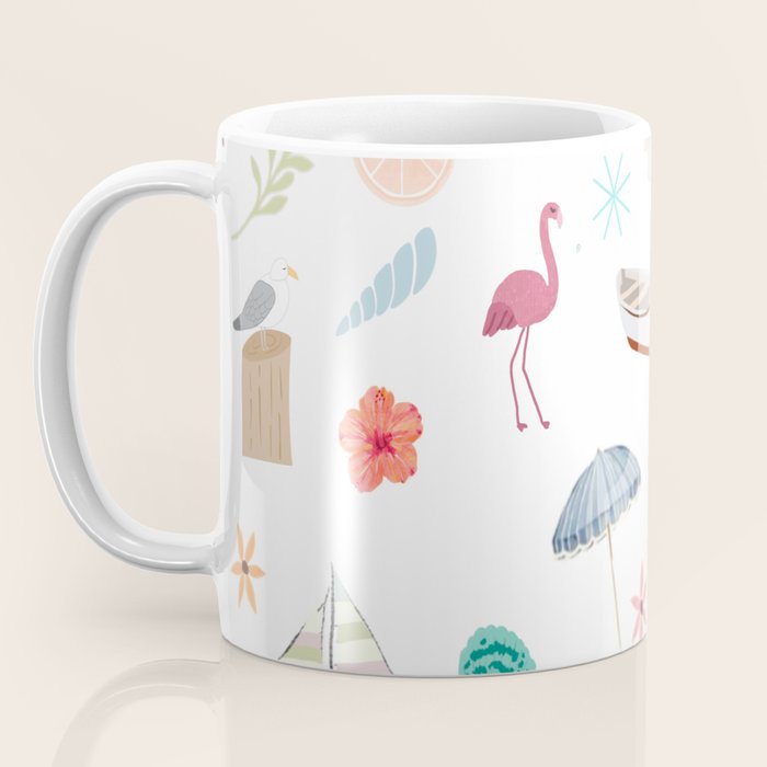 Fun beach pattern Coffee Mug Gallery Image 3