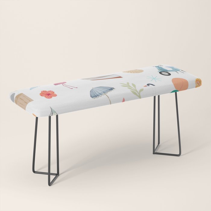 Fun beach pattern Bench Gallery Image 1