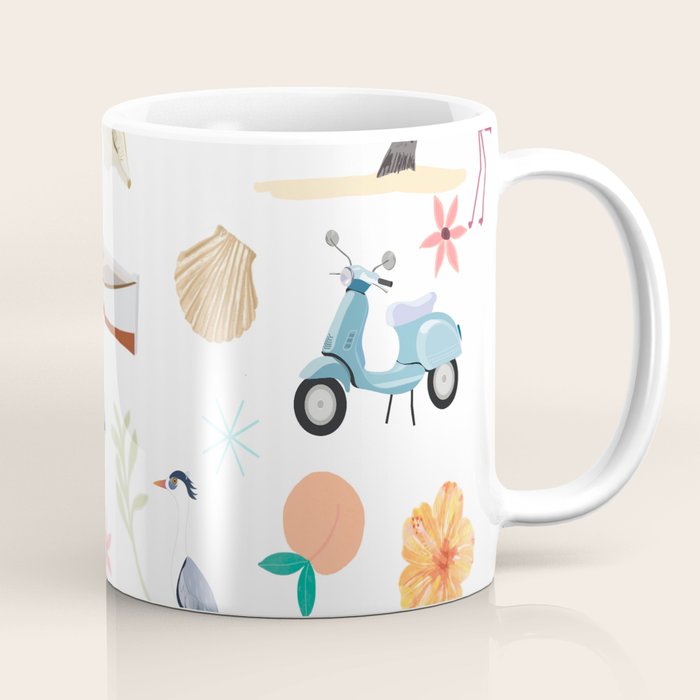 Fun beach pattern Coffee Mug Gallery Image 1
