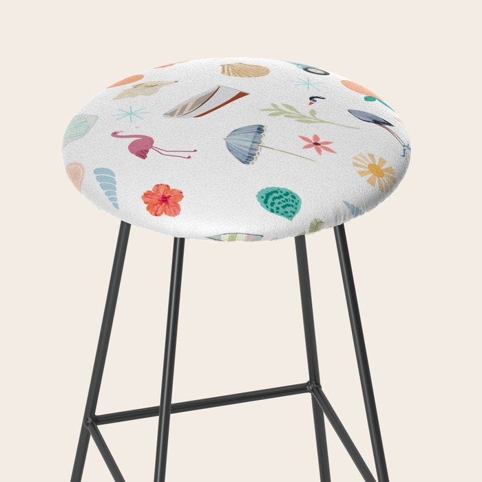 Fun beach pattern Stool Gallery Image 2