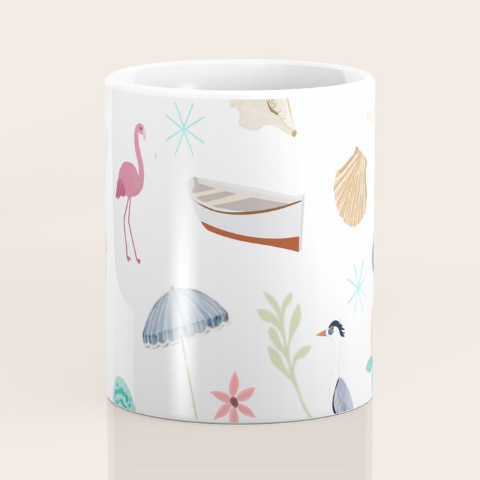 Fun beach pattern Coffee Mug Gallery Image 4