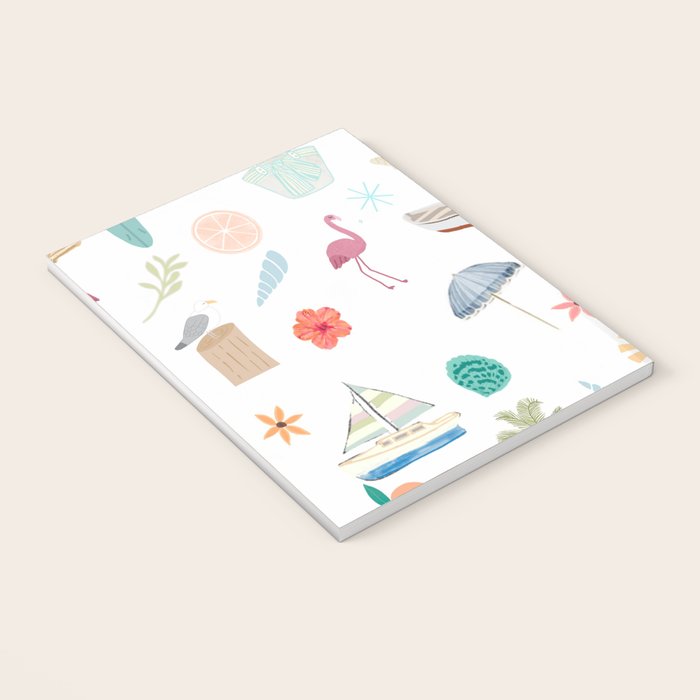 Fun beach pattern Notebook Gallery Image 3