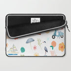 Fun beach pattern Laptop Sleeve Gallery Image 2