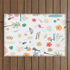 Fun beach pattern Outdoor Rug Gallery Image 1