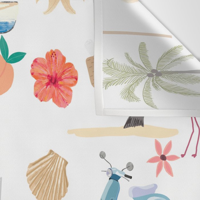 Fun beach pattern Wall Tapestry Gallery Image 3