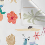 Fun beach pattern Wall Tapestry Gallery Image 3