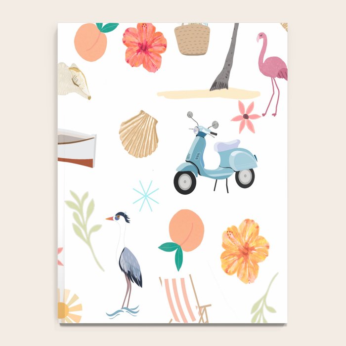 Fun beach pattern Notebook Gallery Image 4