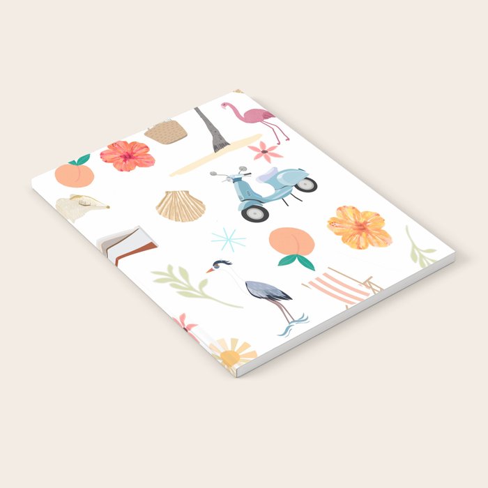 Fun beach pattern Notebook Gallery Image 1
