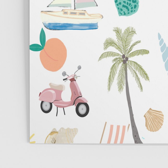Fun beach pattern Poster Gallery Image 3