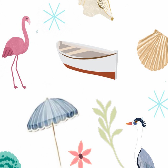 Fun beach pattern Coffee Mug Gallery Image 2