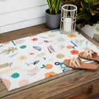 Fun beach pattern Outdoor Rug Gallery Image 2