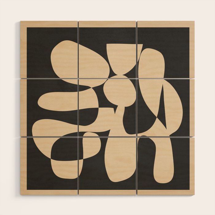 Modern Art Form 1 Wood Wall Art Gallery Image 1