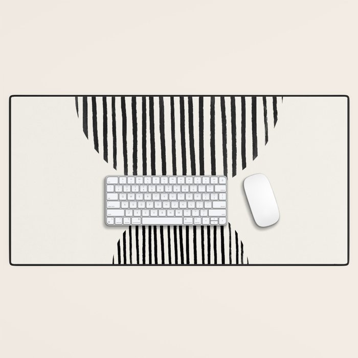 Balancing Stripes NO.1 | Black Desk Mat Gallery Image 1