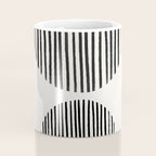 Balancing Stripes NO.1 | Black Coffee Mug Gallery Image 4
