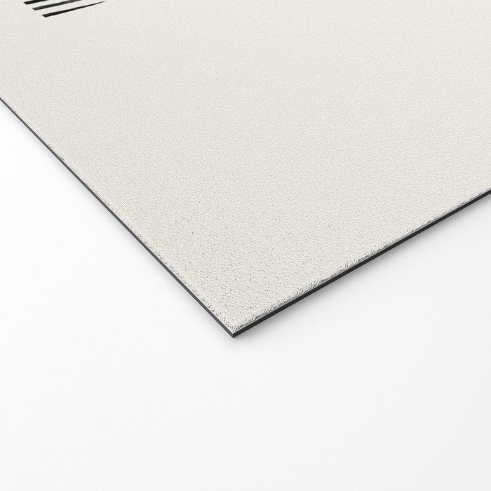 Balancing Stripes NO.1 | Black Welcome Mat Gallery Image 2