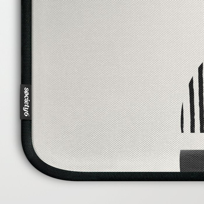 Balancing Stripes NO.1 | Black Laptop Sleeve Gallery Image 3