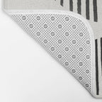 Balancing Stripes NO.1 | Black Bath Mat Gallery Image 2