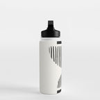 Balancing Stripes NO.1 | Black Water Bottle Gallery Image 3
