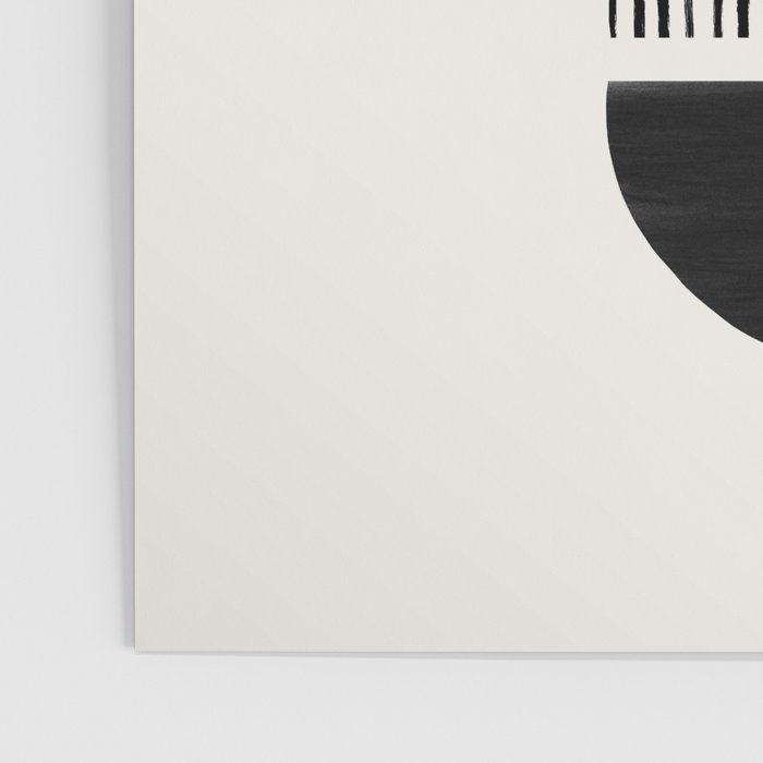 Balancing Stripes NO.1 | Black Poster Gallery Image 3