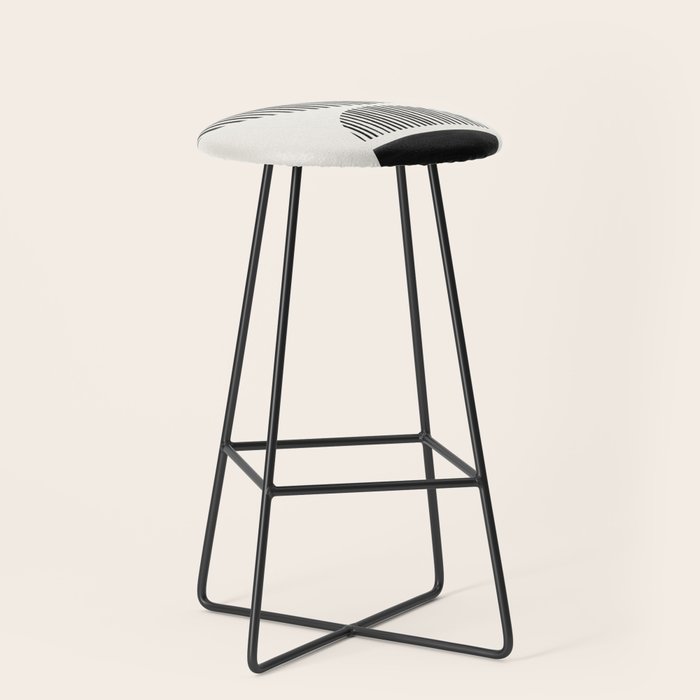 Balancing Stripes NO.1 | Black Stool Gallery Image 1