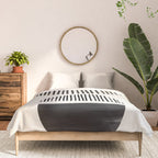 Balancing Stripes NO.1 | Black Comforter Gallery Image 3