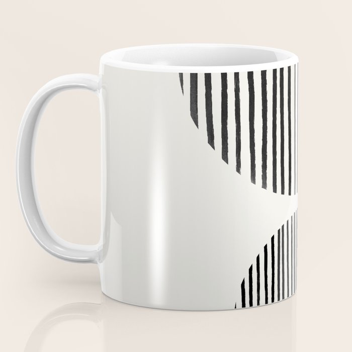 Balancing Stripes NO.1 | Black Coffee Mug Gallery Image 3